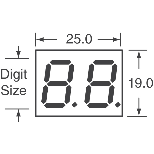LB-602MA2 Rohm Semiconductor  Modules d'affichage - Caractères et chiffres à LED